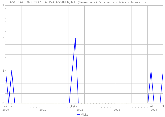 ASOCIACION COOPERATIVA ASNIKER, R.L. (Venezuela) Page visits 2024 