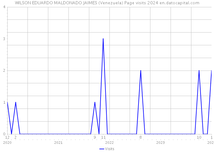 WILSON EDUARDO MALDONADO JAIMES (Venezuela) Page visits 2024 