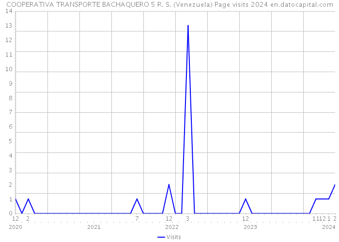 COOPERATIVA TRANSPORTE BACHAQUERO 5 R. S. (Venezuela) Page visits 2024 