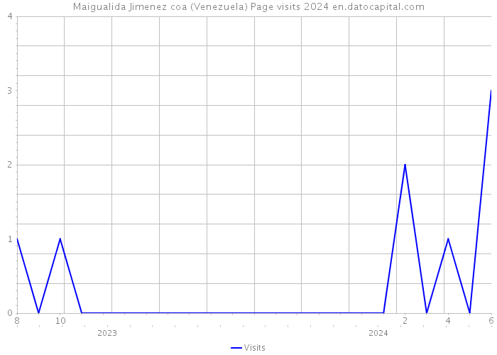 Maigualida Jimenez coa (Venezuela) Page visits 2024 