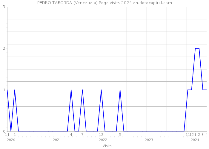 PEDRO TABORDA (Venezuela) Page visits 2024 