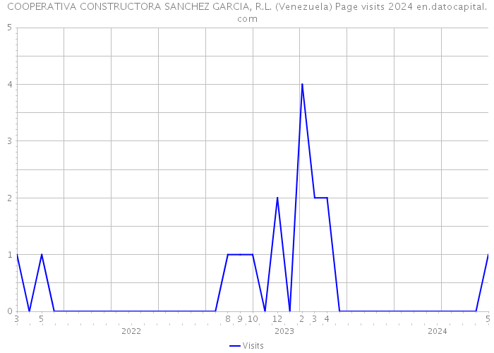 COOPERATIVA CONSTRUCTORA SANCHEZ GARCIA, R.L. (Venezuela) Page visits 2024 