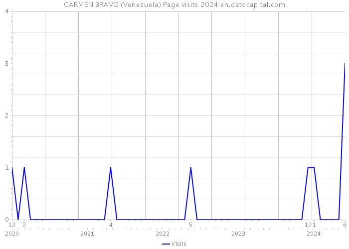 CARMEN BRAVO (Venezuela) Page visits 2024 
