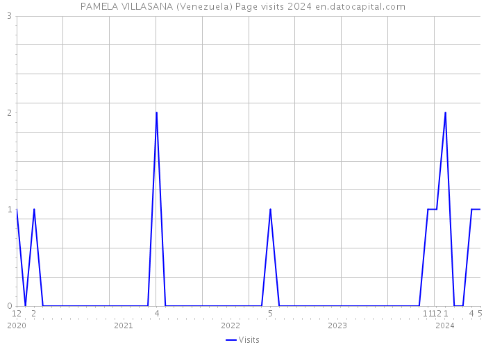 PAMELA VILLASANA (Venezuela) Page visits 2024 