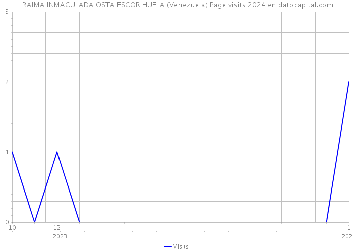 IRAIMA INMACULADA OSTA ESCORIHUELA (Venezuela) Page visits 2024 
