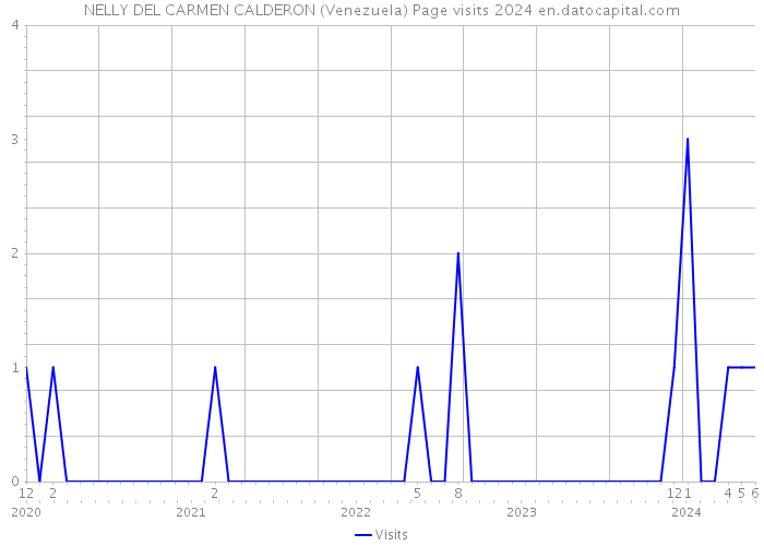 NELLY DEL CARMEN CALDERON (Venezuela) Page visits 2024 