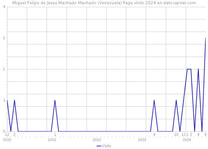 Miguel Felipe de Jesus Machado Machado (Venezuela) Page visits 2024 