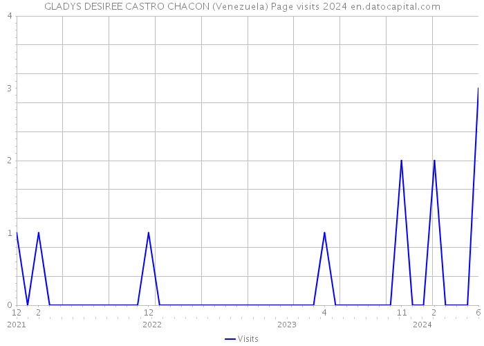 GLADYS DESIREE CASTRO CHACON (Venezuela) Page visits 2024 