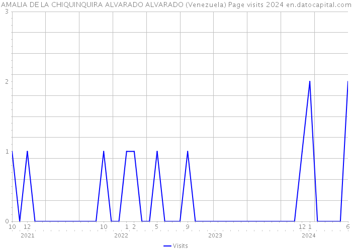 AMALIA DE LA CHIQUINQUIRA ALVARADO ALVARADO (Venezuela) Page visits 2024 
