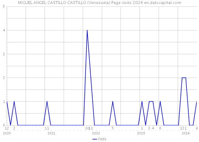 MIGUEL ANGEL CASTILLO CASTILLO (Venezuela) Page visits 2024 