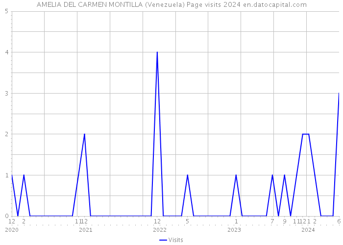 AMELIA DEL CARMEN MONTILLA (Venezuela) Page visits 2024 