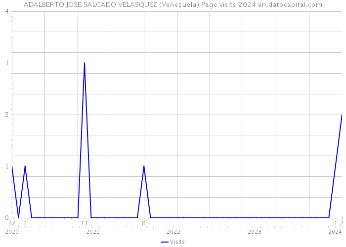 ADALBERTO JOSE SALGADO VELASQUEZ (Venezuela) Page visits 2024 