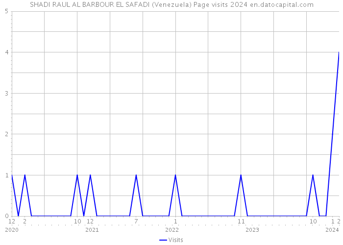 SHADI RAUL AL BARBOUR EL SAFADI (Venezuela) Page visits 2024 