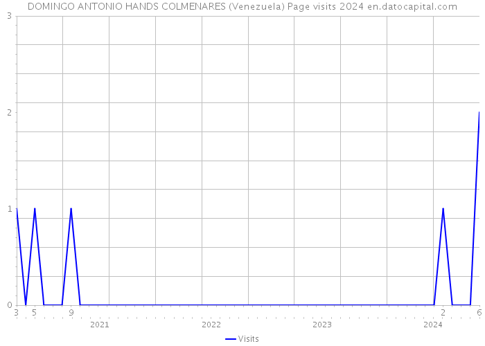 DOMINGO ANTONIO HANDS COLMENARES (Venezuela) Page visits 2024 