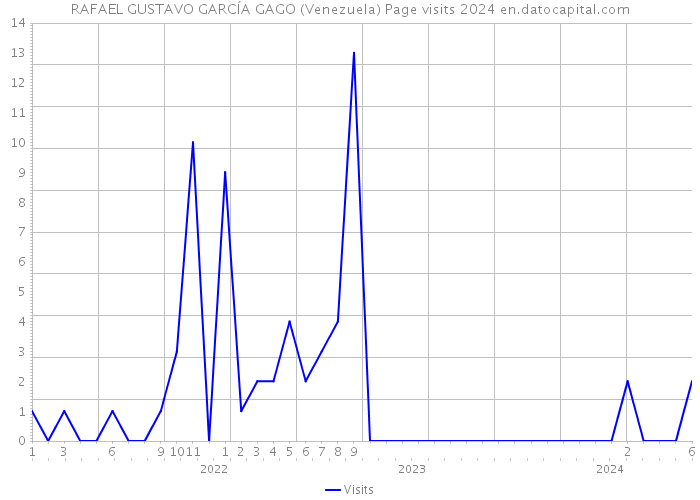 RAFAEL GUSTAVO GARCÍA GAGO (Venezuela) Page visits 2024 