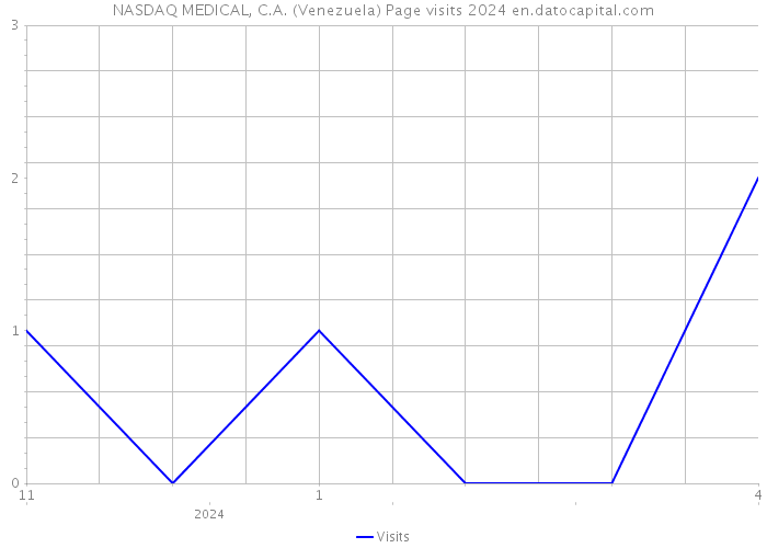 NASDAQ MEDICAL, C.A. (Venezuela) Page visits 2024 