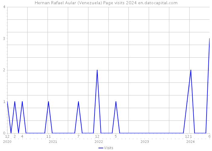 Hernan Rafael Aular (Venezuela) Page visits 2024 