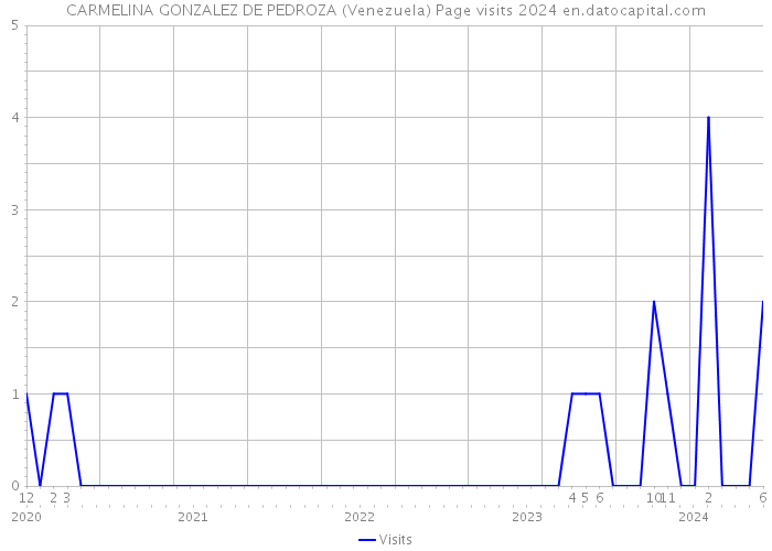 CARMELINA GONZALEZ DE PEDROZA (Venezuela) Page visits 2024 