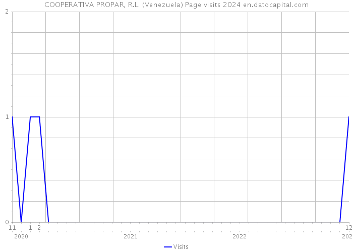 COOPERATIVA PROPAR, R.L. (Venezuela) Page visits 2024 