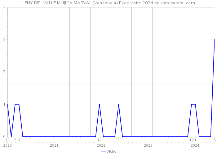 LENY DEL VALLE MUJICA MARVAL (Venezuela) Page visits 2024 