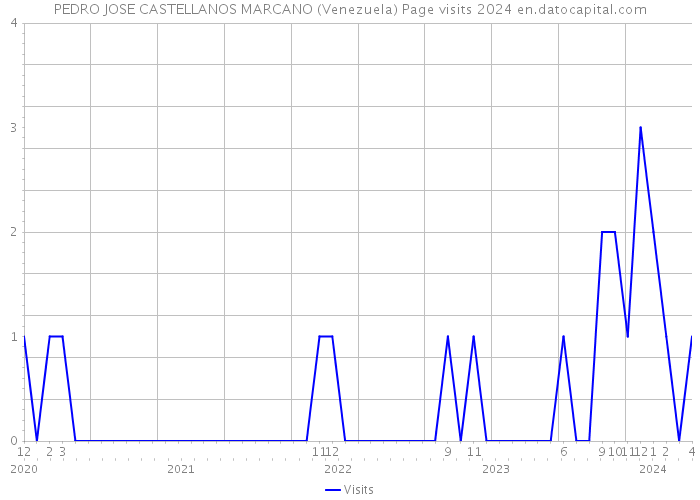 PEDRO JOSE CASTELLANOS MARCANO (Venezuela) Page visits 2024 
