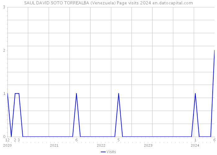 SAUL DAVID SOTO TORREALBA (Venezuela) Page visits 2024 