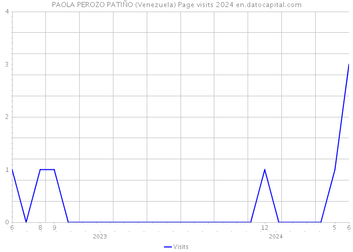 PAOLA PEROZO PATIÑO (Venezuela) Page visits 2024 