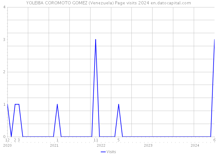 YOLEIBA COROMOTO GOMEZ (Venezuela) Page visits 2024 