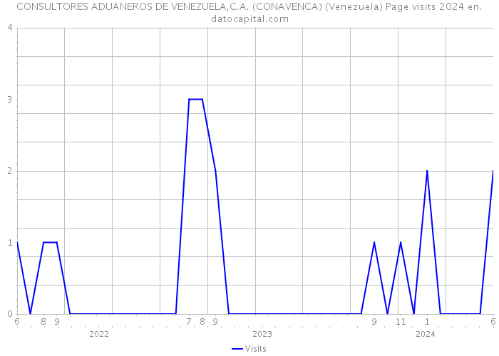 CONSULTORES ADUANEROS DE VENEZUELA,C.A. (CONAVENCA) (Venezuela) Page visits 2024 