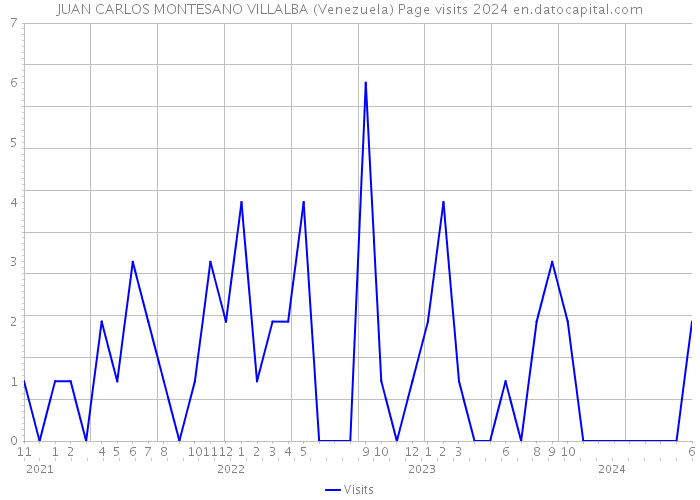 JUAN CARLOS MONTESANO VILLALBA (Venezuela) Page visits 2024 