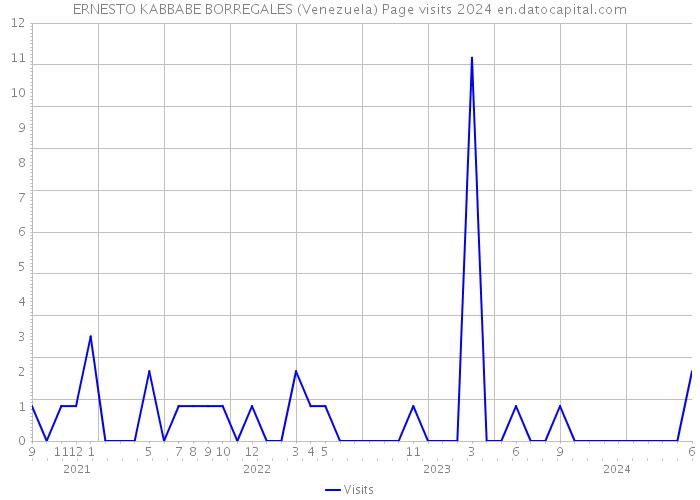ERNESTO KABBABE BORREGALES (Venezuela) Page visits 2024 