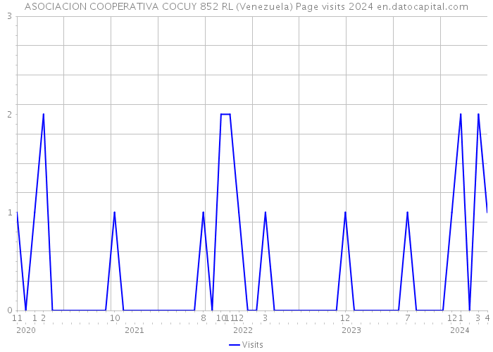 ASOCIACION COOPERATIVA COCUY 852 RL (Venezuela) Page visits 2024 