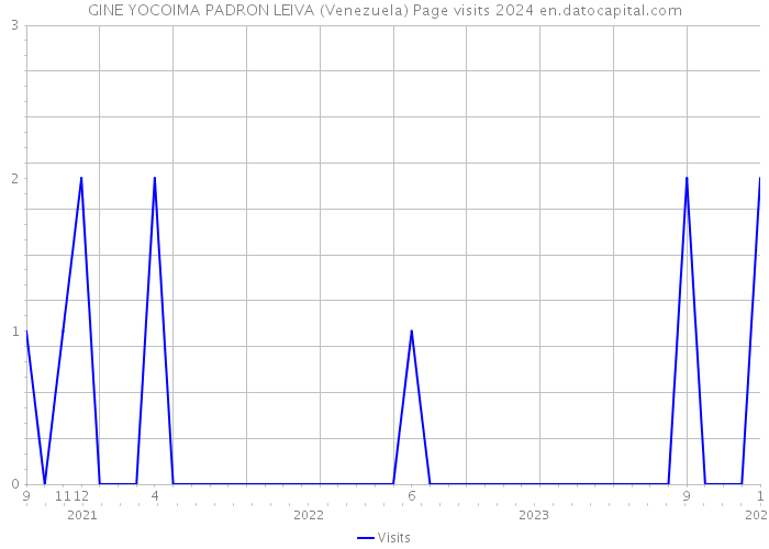 GINE YOCOIMA PADRON LEIVA (Venezuela) Page visits 2024 