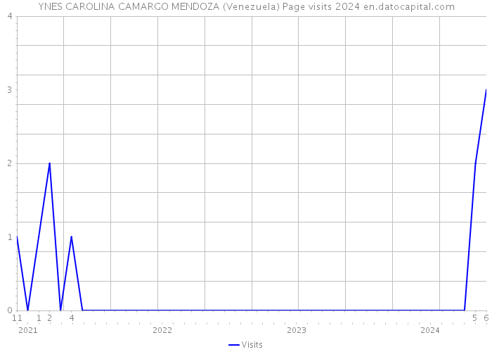 YNES CAROLINA CAMARGO MENDOZA (Venezuela) Page visits 2024 