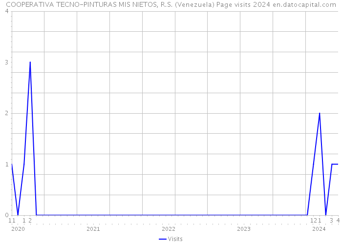 COOPERATIVA TECNO-PINTURAS MIS NIETOS, R.S. (Venezuela) Page visits 2024 