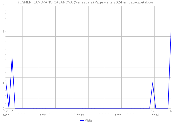 YUSMERI ZAMBRANO CASANOVA (Venezuela) Page visits 2024 