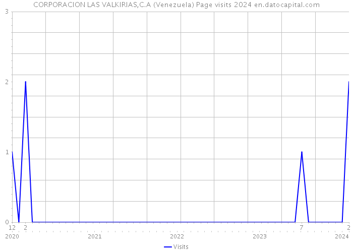 CORPORACION LAS VALKIRIAS,C.A (Venezuela) Page visits 2024 