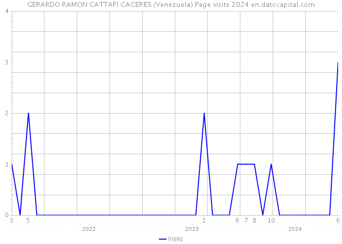 GERARDO RAMON CATTAFI CACERES (Venezuela) Page visits 2024 