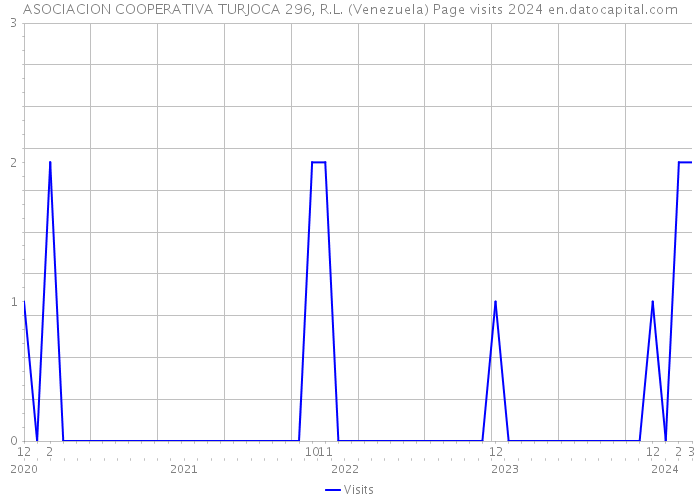 ASOCIACION COOPERATIVA TURJOCA 296, R.L. (Venezuela) Page visits 2024 