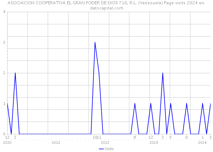 ASOCIACION COOPERATIVA EL GRAN PODER DE DIOS 716, R.L. (Venezuela) Page visits 2024 