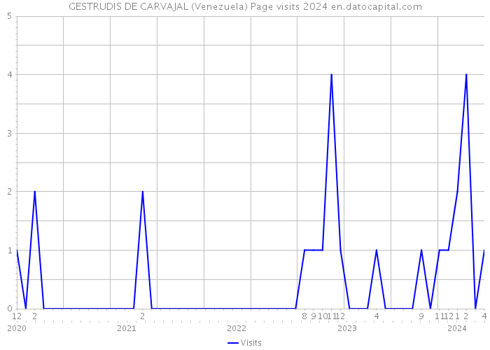 GESTRUDIS DE CARVAJAL (Venezuela) Page visits 2024 