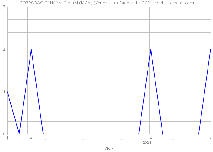 CORPORACION MYM C.A, (MYMCA) (Venezuela) Page visits 2024 
