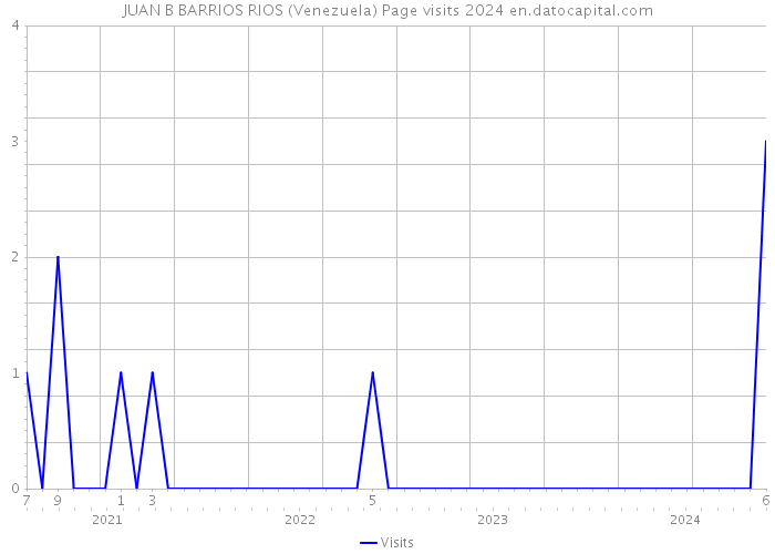 JUAN B BARRIOS RIOS (Venezuela) Page visits 2024 