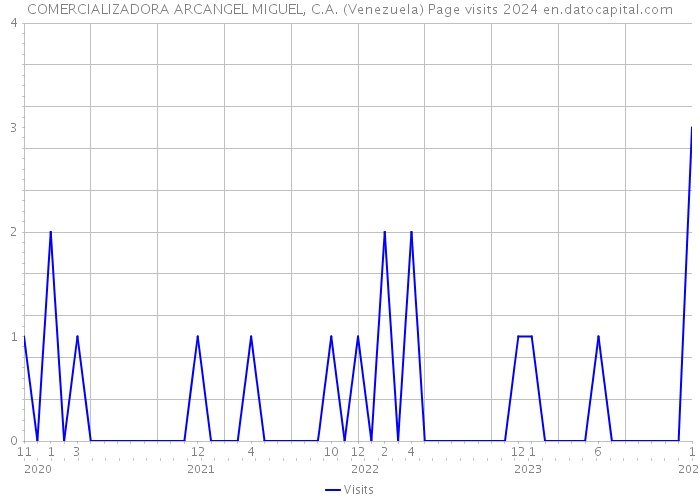 COMERCIALIZADORA ARCANGEL MIGUEL, C.A. (Venezuela) Page visits 2024 