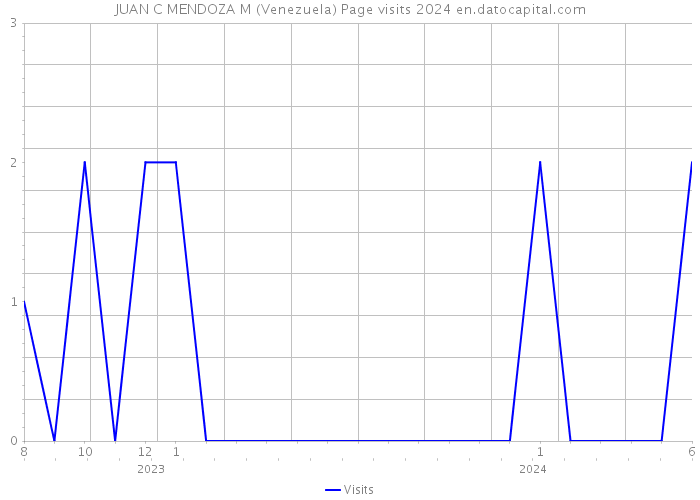 JUAN C MENDOZA M (Venezuela) Page visits 2024 