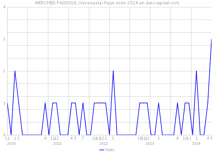 MERCHED FADDOUL (Venezuela) Page visits 2024 