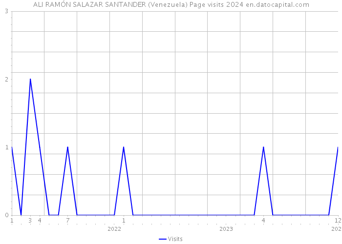 ALI RAMÓN SALAZAR SANTANDER (Venezuela) Page visits 2024 