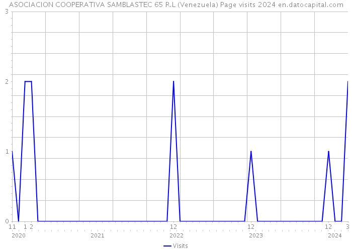 ASOCIACION COOPERATIVA SAMBLASTEC 65 R.L (Venezuela) Page visits 2024 