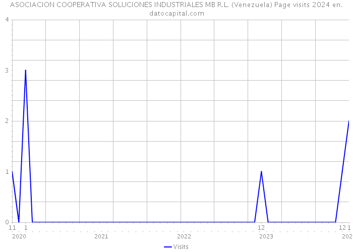 ASOCIACION COOPERATIVA SOLUCIONES INDUSTRIALES MB R.L. (Venezuela) Page visits 2024 