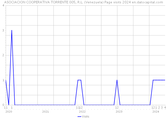 ASOCIACION COOPERATIVA TORRENTE 005, R.L. (Venezuela) Page visits 2024 